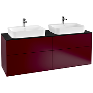 Villeroy and Boch Finion Villeroy and Boch Finion G43200HB 160x60.3cm, Emotion, cover plate black matt, Peony Matt