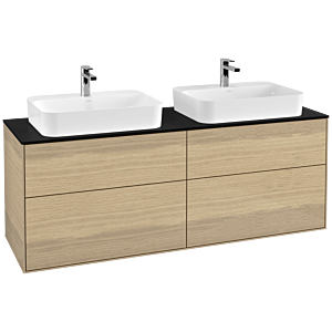 Villeroy and Boch Finion Villeroy and Boch Finion G43200PC 160x60.3cm, Emotion, cover plate black matt, Oak Veneer