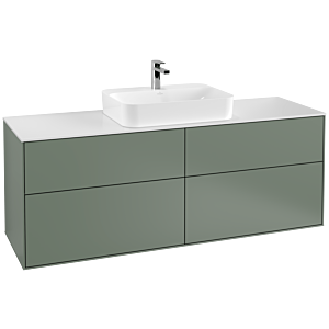 Villeroy et Boch Finion Villeroy et Boch G44100GM 160x60.3cm, Emotion, plaque de finition blanc mat, Olive Matt Lacquer