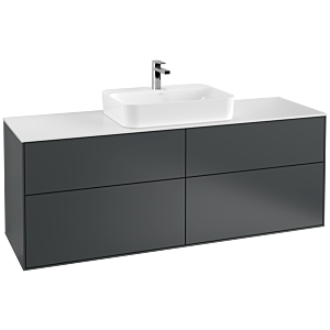 Villeroy et Boch Finion Villeroy et Boch G44100HG 160x60,3cm, Emotion, plaque de finition blanc mat, Midnight Blue Matt Lacquer