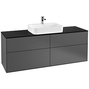 Villeroy et Boch Finion Villeroy et Boch G44200GK 160x60,3cm, Emotion, plaque de finition noir mat, anthracite mat