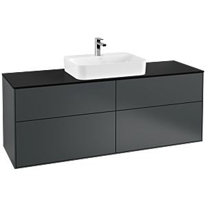 Villeroy et Boch Finion Villeroy et Boch G44200HG 160x60,3cm, Emotion, plaque de finition noir mat, Midnight Blue Matt Lacquer