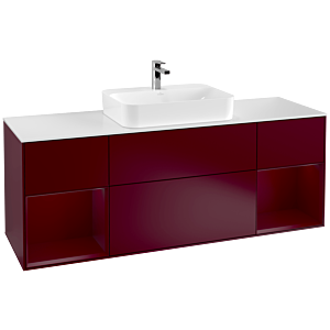 Villeroy and Boch Finion Villeroy and Boch Finion G451HBHB 160cm, cover plate white matt, Emotion, shelves Peony matt lacquer, Peony Matt