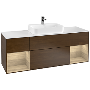 Villeroy et Boch Finion Villeroy et Boch G451PCGN 160cm, plaque de finition blanc mat, emotion, étagères Oak Veneer , placage Oak Veneer