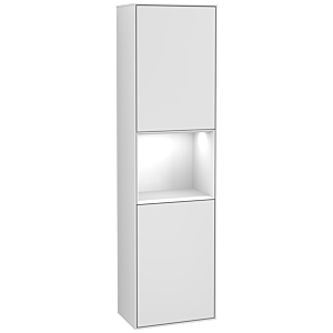 Villeroy und Boch Finion Hochschrank G460GFMT 41,8x151,6cm, links, Emotion, Regal Glossy white lacquer, White matt lacquer