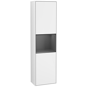 Villeroy et Boch armoire Finion Villeroy et Boch G460GKGF 41.8x151.6cm, gauche, émotion, étagère Anthracite Matt laqué, laqué blanc brillant