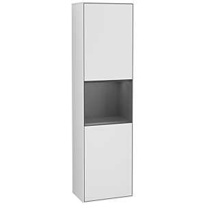 Villeroy und Boch Finion Hochschrank G460GKMT 41,8x151,6cm, links, Emotion, Regal Anthracite Matt Lacquer, White matt lacquer