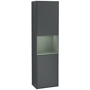 Villeroy und Boch Finion Hochschrank G460GMHG 41,8x151,6cm, links, Emotion, Regal Olive Matt Lacquer, Midnight Blue Matt Lacquer