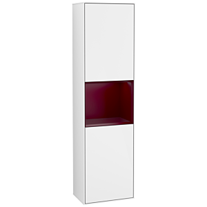 Villeroy and Boch Finion cabinet G460HBGF 41.8x151.6cm, left, emotion, shelf Peony Matt lacquer, glossy white lacquer