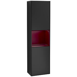 Villeroy et Boch armoire Finion Villeroy et Boch G460HBPD 41.8x151.6cm, gauche, émotion, étagère Peony Matt laqué, laqué noir mat