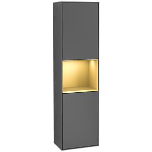 Villeroy and Boch Finion cabinet G460HFGK 41.8x151.6cm, left, Emotion, shelf Gold Matt Lacquer, Anthracite matt
