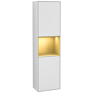 Villeroy und Boch Finion Hochschrank G460HFMT 41,8x151,6cm, links, Emotion, Regal Gold Matt Lacquer, White matt lacquer