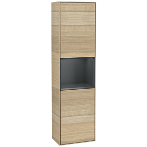Villeroy und Boch Finion Hochschrank G460HGPC 41,8x151,6cm, links, Emotion, Regal Midnight Blue Matt Lacquer, Oak Veneer