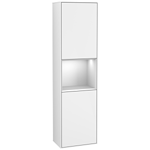 Villeroy und Boch Finion Hochschrank G460MTGF 41,8x151,6cm, links, Emotion, Regal White matt lacquer, Glossy white lacquer