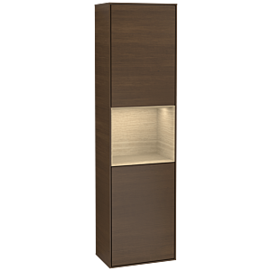 Villeroy und Boch Finion Hochschrank G460PCGN 41,8x151,6cm, links, Emotion, Regal Oak Venerr, Walnut veneer