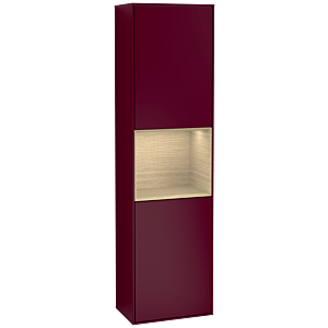 Villeroy und Boch Finion Hochschrank G460PCHB 41,8x151,6cm, links, Emotion, Regal Oak Venerr, Peony Matt