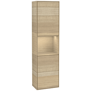 Villeroy and Boch Finion cabinet G460PCPC 41.8x151.6cm, left, Emotion, Regal Oak Venerr, Oak Veneer