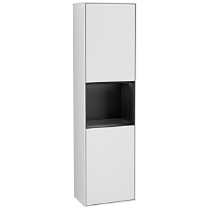 Villeroy und Boch Finion Hochschrank G460PDMT 41,8x151,6cm, links, Emotion, Regal Black matt lacquer, White matt lacquer