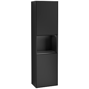 Villeroy und Boch Finion Hochschrank G460PDPD 41,8x151,6cm, links, Emotion, Regal Black matt lacquer, Black matt lacquer