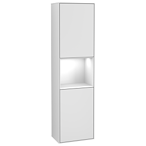 Villeroy and Boch Finion cabinet G470GFMT 41.8x151.6cm, right, Emotion, shelf Glossy white lacquer, white matt lacquer