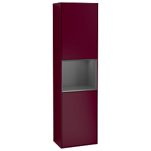 Villeroy and Boch Finion cabinet G470GKHB 41.8x151.6cm, right, emotion, shelf Anthracite Matt , Peony Matt