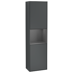 Villeroy et Boch armoire Finion G470GKHG 41.8x151.6cm, droite, émotion, étagère Anthracite Matt Laque, Midnight Blue Matt Lacquer