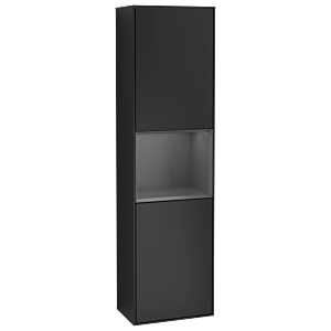 Villeroy und Boch Finion Hochschrank G470GKPD 41,8x151,6cm, rechts, Emotion, Regal Anthracite Matt Lacquer, Black matt lacquer