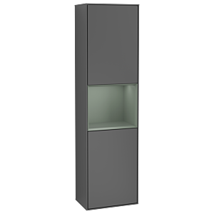 Villeroy et Boch armoire Finion G470GMGK 41.8x151.6cm, droite, émotion, étagère Olive Matt Lacquer , anthracite mat