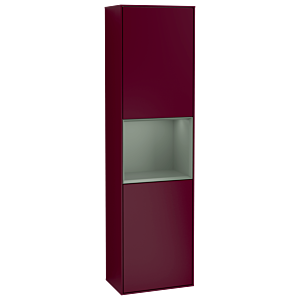 Villeroy et Boch armoire Finion G470GMHB 41.8x151.6cm, droite, émotion, étagère Olive Matt Lacquer , Peony Matt
