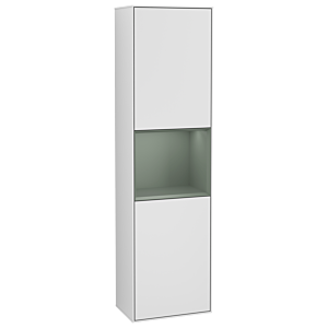 Villeroy et Boch armoire Finion G470GMMT 41.8x151.6cm, droite, émotion, étagère Olive Matt Lacquer , laqué blanc mat