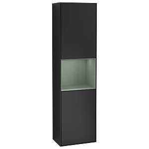 Villeroy und Boch Finion Hochschrank G470GMPD 41,8x151,6cm, rechts, Emotion, Regal Olive Matt Lacquer, Black matt lacquer
