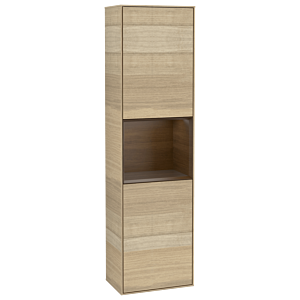 Villeroy et Boch armoire Finion G470GNPC 41.8x151.6cm, droite, émotion, étagère Walnut Veneer , Oak Veneer