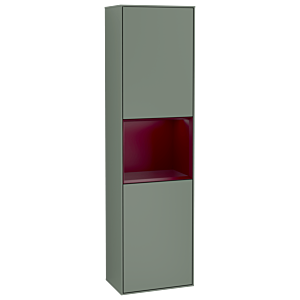 Villeroy et Boch armoire Finion G470HBGM 41.8x151.6cm, droite, émotion, étagère Peony Matt Laque, Olive Matt Lacquer