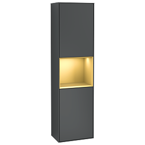 Villeroy et Boch armoire Finion G470HFHG 41.8x151.6cm, droite, Emotion, étagère Gold Matt Lacquer, Midnight Blue Matt Lacquer