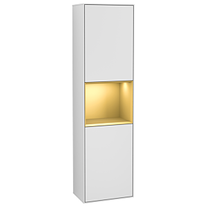 Villeroy and Boch Finion cabinet G470HFMT 41.8x151.6cm, right, Emotion, shelf Gold Matt Lacquer, White matt lacquer