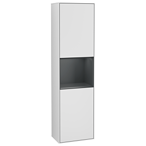 Villeroy et Boch armoire Finion G470HGMT 41.8x151.6cm, droite, Emotion, étagère Midnight Blue Matt Lacquer , laqué blanc mat