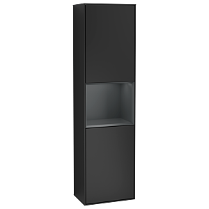 Villeroy et Boch armoire Finion Villeroy et Boch G470HGPD 41.8x151.6cm, droite, Emotion, étagère Midnight Blue Matt Lacquer , laqué noir mat