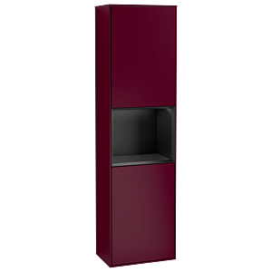 Villeroy and Boch Finion cabinet G470PDHB 41.8x151.6cm, right, Emotion, shelf black matt lacquer, Peony Matt
