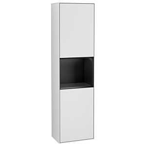 Villeroy and Boch Finion cabinet G470PDMT 41.8x151.6cm, right, Emotion, shelf black matt lacquer, white matt lacquer