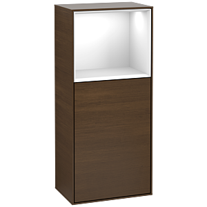 Villeroy et Boch Armoire latérale Finion G500GFGN 41.8x93.6cm, gauche, émotion, étagère au dessus Glossy White , placage Glossy White