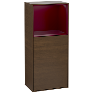 Villeroy et Boch Finion armoire latérale G500HBGN 41.8x93.6cm, à gauche, l&#39; émotion, étagère au- dessus Peony Matt , Peony Matt placage