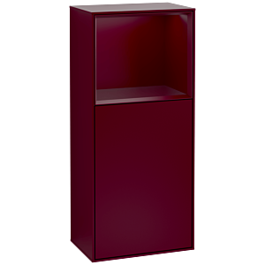 Villeroy und Boch Finion Seitenschrank G510HBHB 41,8x93,6cm, rechts, Emotion, Regal oben Peony Matt, Peony Matt