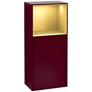 Villeroy und Boch Finion Seitenschrank G510HFHB 41,8x93,6cm, rechts, Emotion, Regal oben Gold matt, Peony Matt
