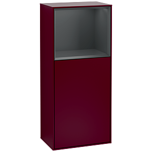 Villeroy und Boch Finion Seitenschrank G510HGHB 41,8x93,6cm, rechts, Emotion, Regal oben Midnight Blue Matt, Peony Matt
