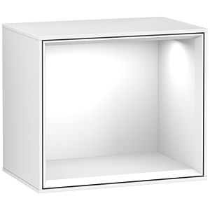 Villeroy and Boch Finion module G580GFGF 41.8x35.6x27cm, Emotion, shelf Glossy White , Glossy white lacquer