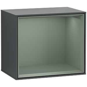 Villeroy and Boch Finion module G580GMHG 41.8x35.6x27cm, Emotion, shelf Olive Matt, Midnight Blue Matt Lacquer