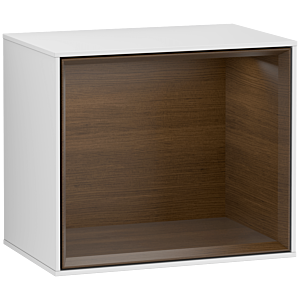 Villeroy und Boch Finion Regalmodul G580GNMT 41,8x35,6x27cm, Emotion, Regal Walnut Veneer, White matt lacquer