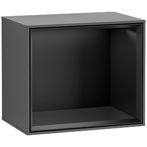 Villeroy and Boch Finion module G580PDGK 41.8x35.6x27cm, Emotion, shelf Black Matt, Anthracite matt