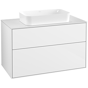 Villeroy et Boch Finion Villeroy et Boch G64100GF 100x60.3x50.1mm, éclairage mural, verre White Matt , laqué blanc brillant
