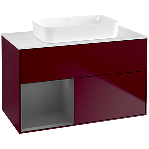 Villeroy and Boch Finion Villeroy and Boch Finion G651GKHB 100x60.3x50.1cm, shelf left anthracite matt, Peony Matt